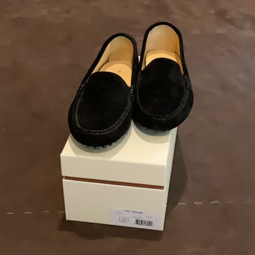 M. Gemi Black Suede Flats